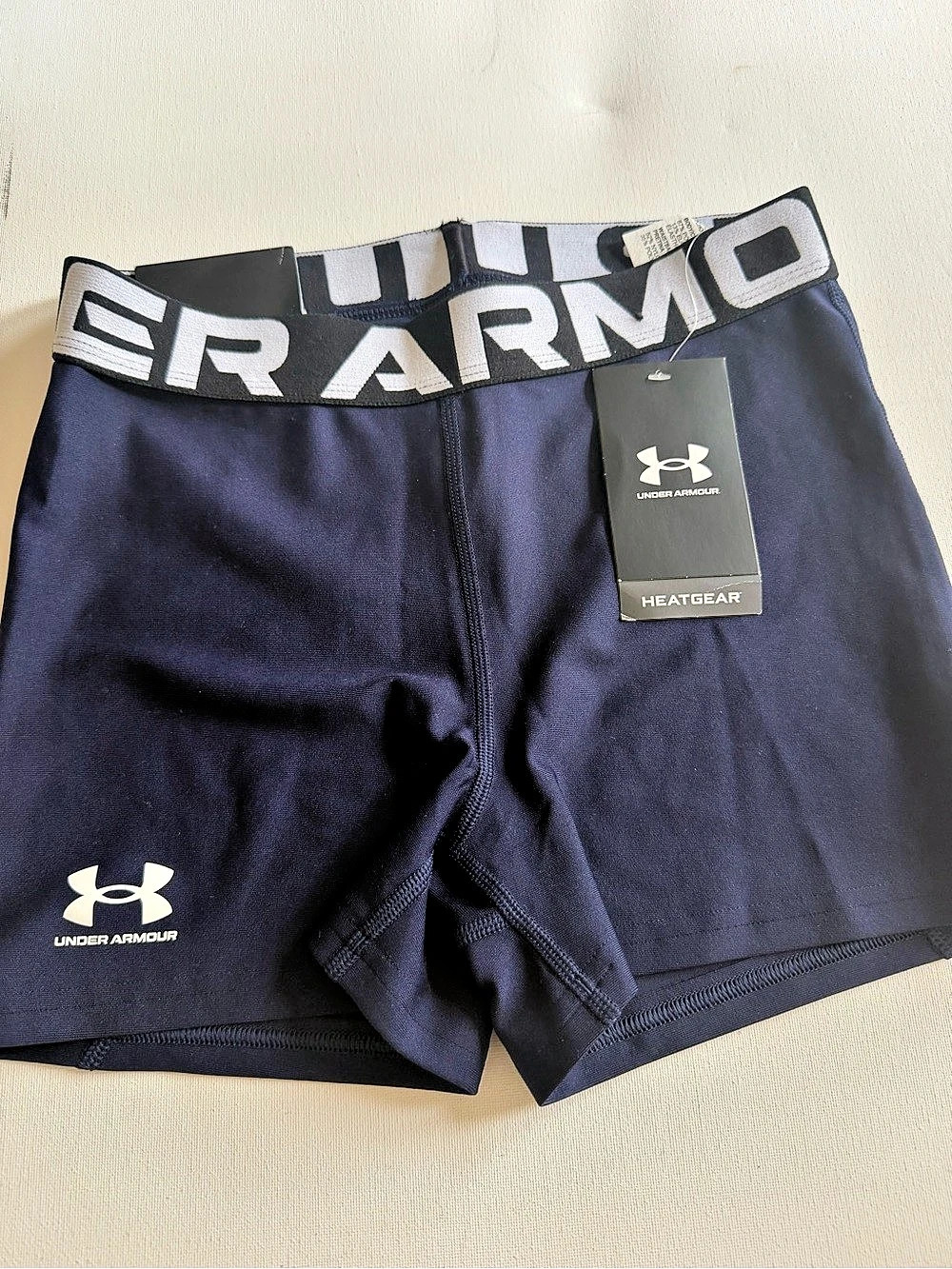 Under Armour HeatGear Compression Shorty in Blue Small NWT